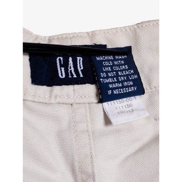 Deadstock Vintage Y2K GAP Mens 34x30 Baggy Wide Leg Canvas Pants Skater - Picture 8 of 10